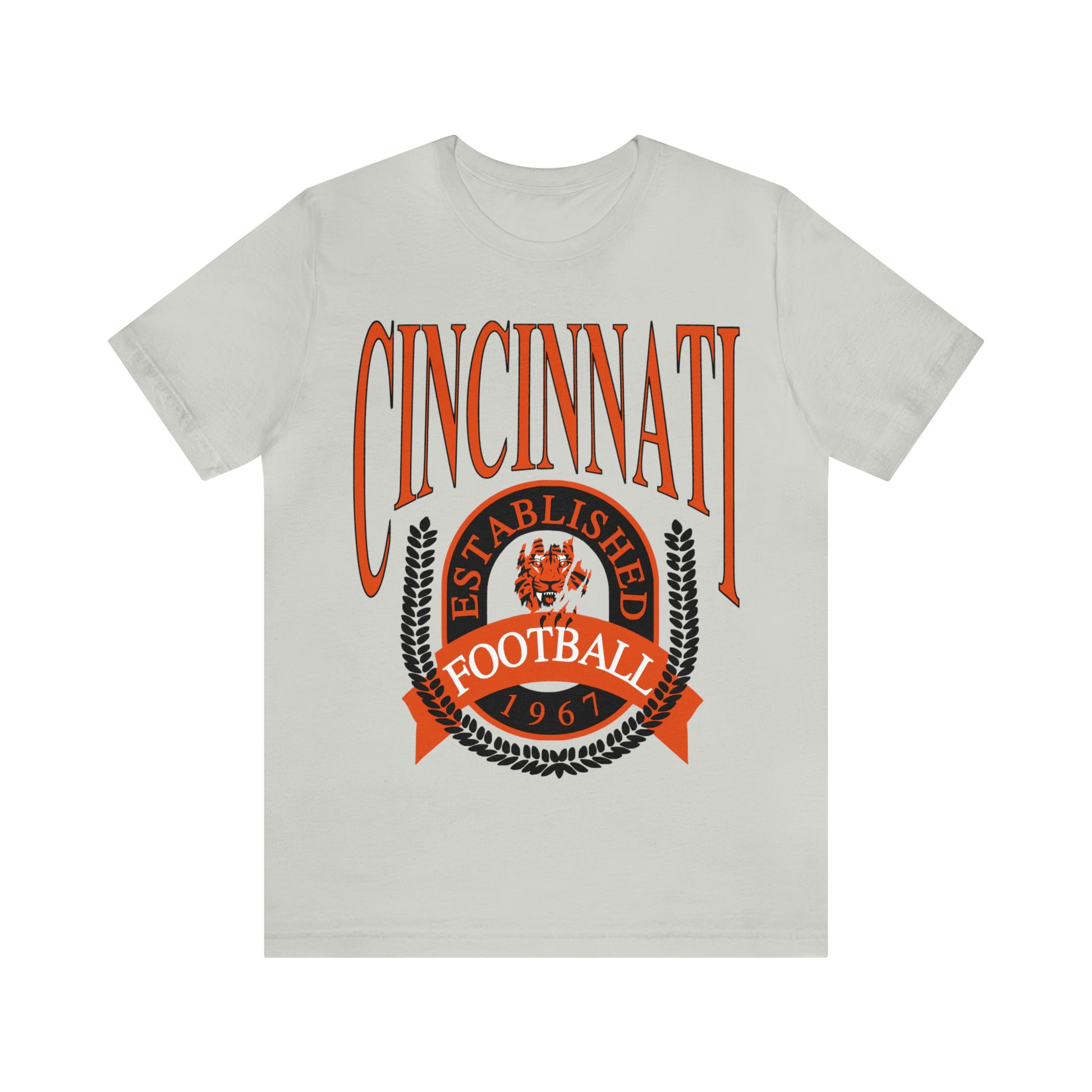 Cincinnati Bengals T-Shirt - Vintage Short Sleeve Bengals Tee - NFL Football Oversized Unisex, Men's & Women's Apparel - Design 1