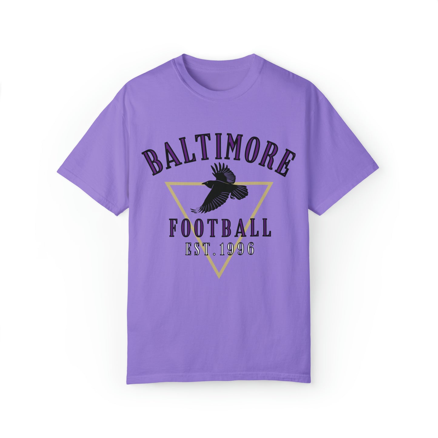 Baltimore Ravens T-Shirt - Vintage Short Sleeve Tee - Comfort Colors Oversized Men's Women's Apparel - Design 3
