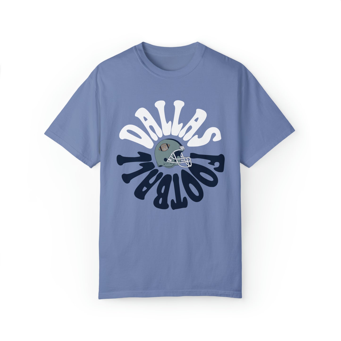 Comfort Colors Throwback Dallas Cowboys NFL Football Tee - Short Sleeve T-Shirt Unisex Men's Women's Oversized Apparel - Design 2