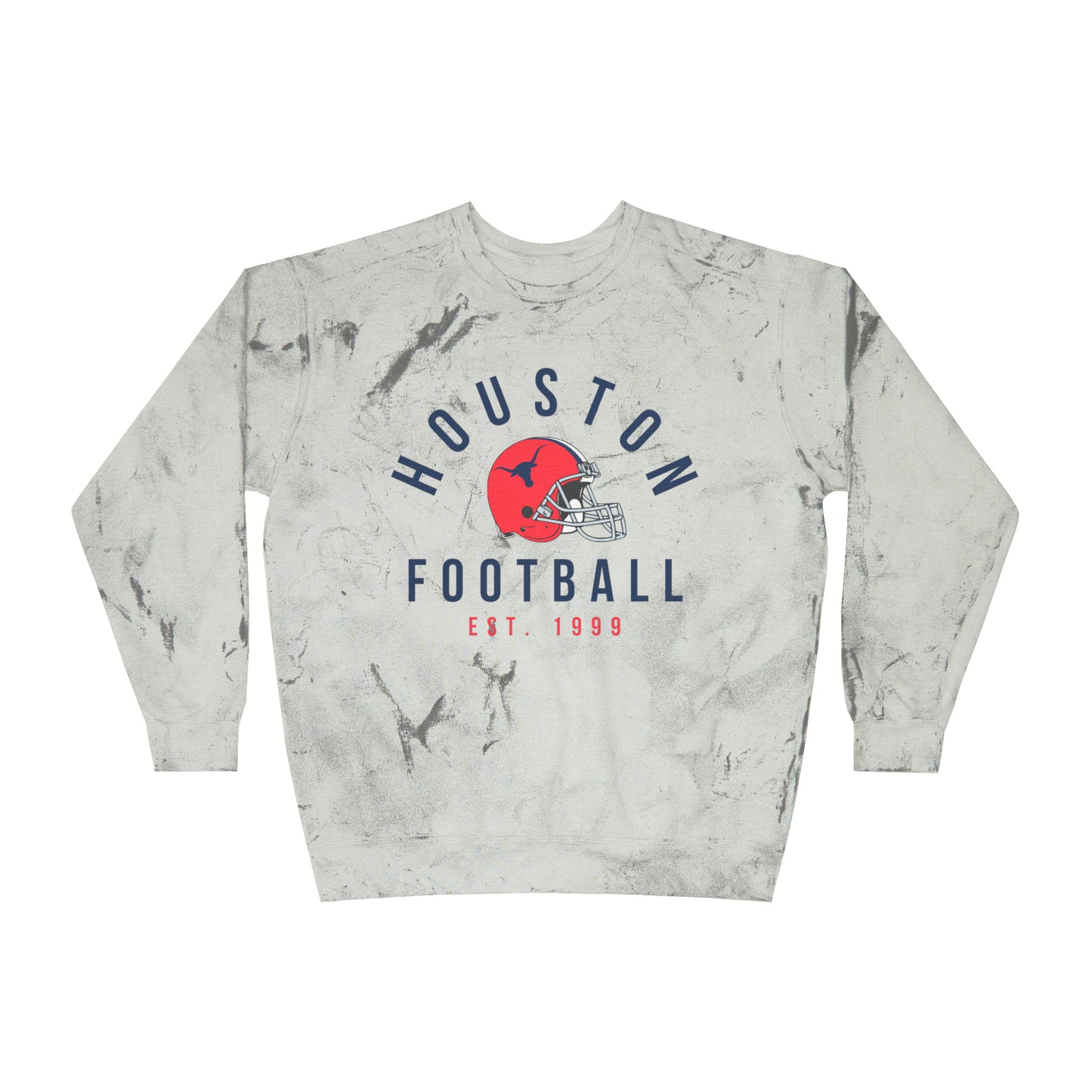 Tie Dye Vintage Comfort Colors Houston Texans - Retro Houston Football Short Sleeve Shirt - Men's Women's - Design 1