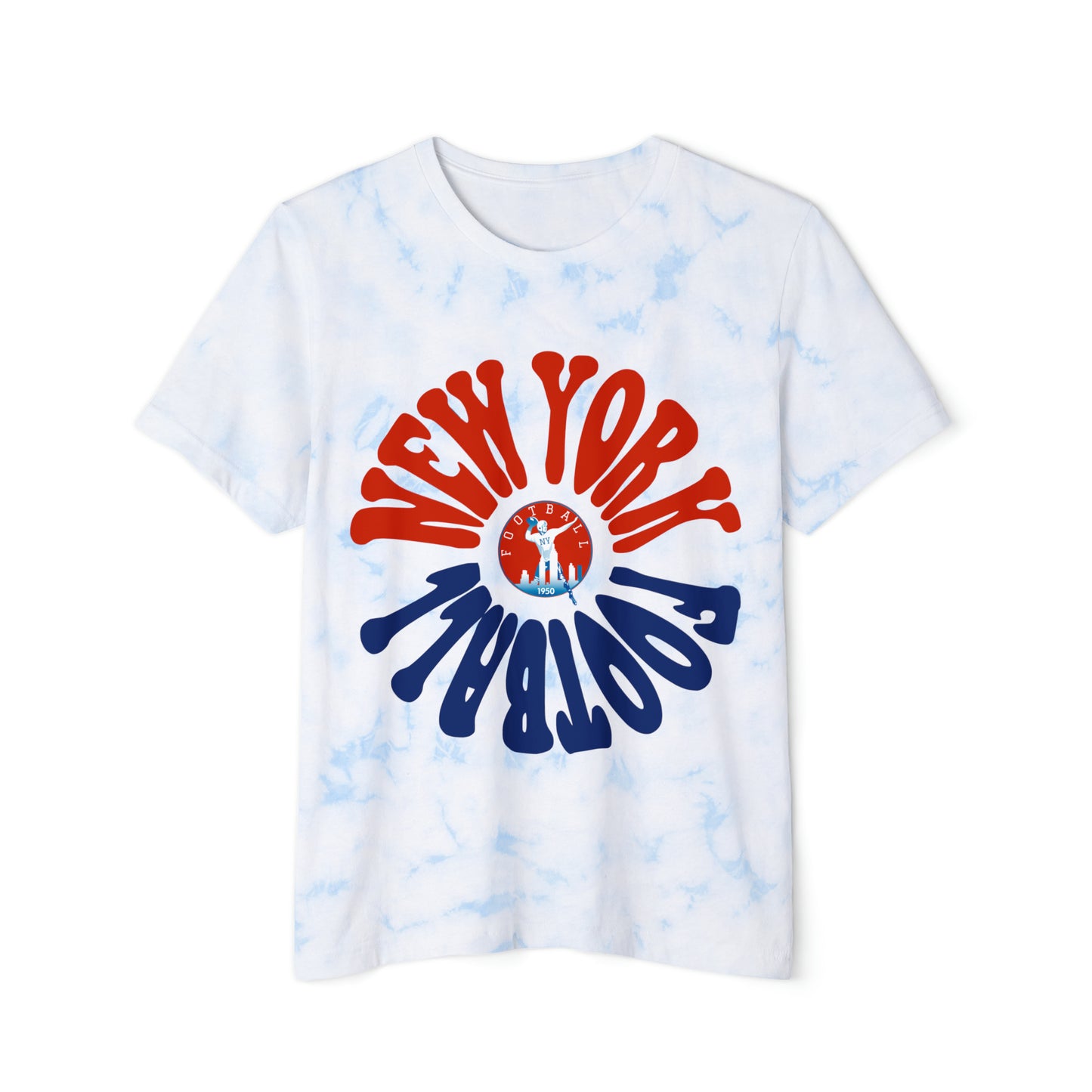 Tie Dye Hippy Retro New York Giants Football Sweatshirt - Retro Style Football Crewneck - Men's & Women's Football Apparel