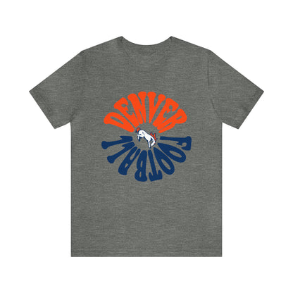 Retro Denver Broncos Tee - Vintage Colorado Football Style Short Sleeve T-Shirt Apparel - Men's & Women's Unisex Sizing