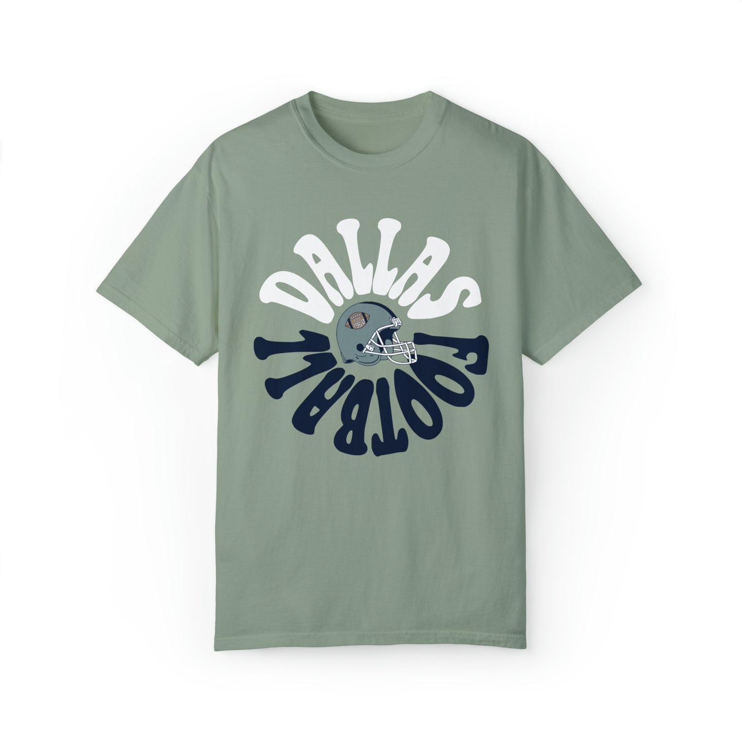 Comfort Colors Throwback Dallas Cowboys NFL Football Tee - Short Sleeve T-Shirt Unisex Men's Women's Oversized Apparel - Design 2
