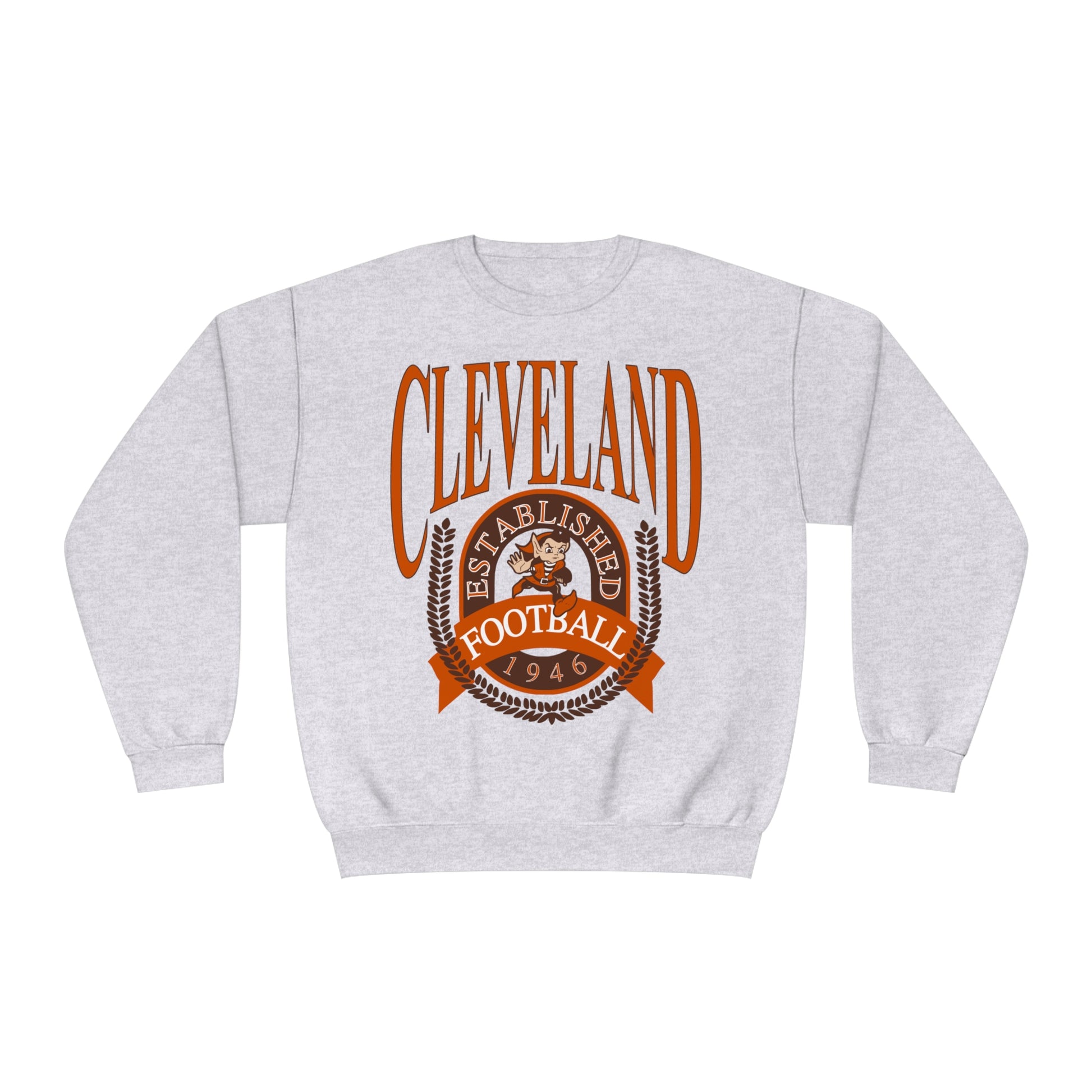 Vintage Cleveland Browns Crewneck Sweatshirt - Retro NFL Football Men's & Women's Dawg Pound Football Hoodie