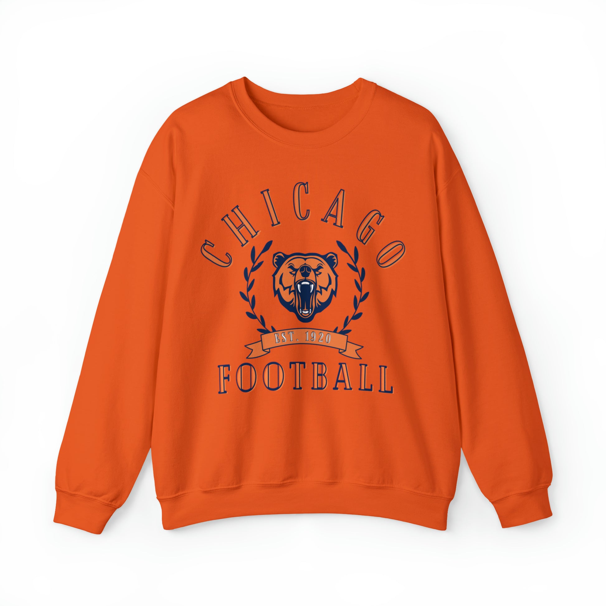 Chicago Bears Crewneck Sweatshirt - Vintage Football - Retro Style Football Apparel - Design 3