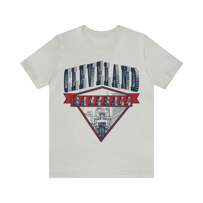 Vintage Cleveland Baseball Bridge Tee - Retro Unisex Short Sleeve T-Shirt