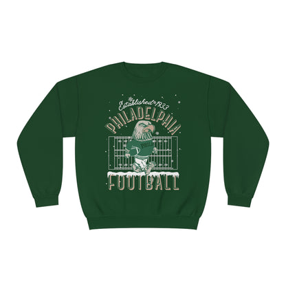 Vintage Philadelphia Eagles Christmas Crewneck Sweatshirt - Winter Holiday NFL Football Mascot Sweatshirt - Men's & Women's Oversized Hoodie