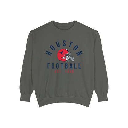 Vintage Comfort Colors Houston Texans - Retro Houston Football Crewneck Sweatshirt -  Men's Women's  - Design 1