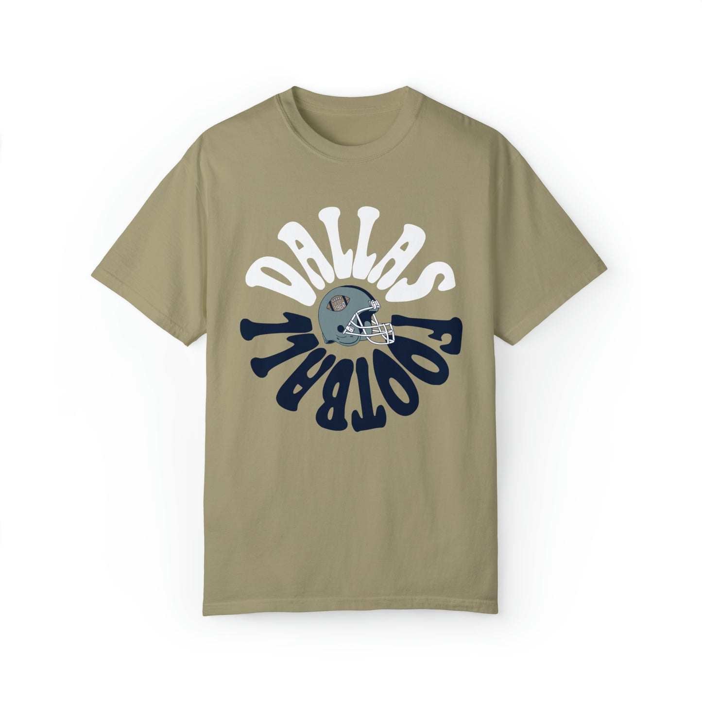 Comfort Colors Throwback Dallas Cowboys NFL Football Tee - Short Sleeve T-Shirt Unisex Men's Women's Oversized Apparel - Design 2
