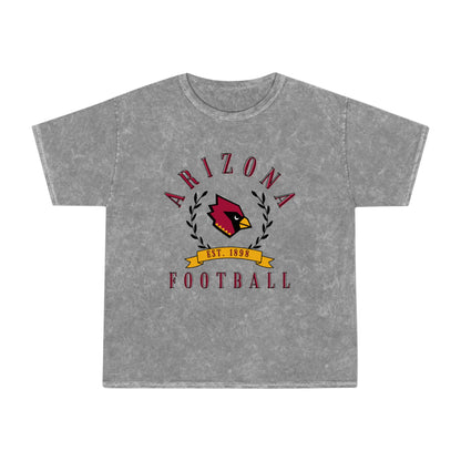 Mineral Wash Vintage Arizona Cardinals Short Sleeve T-Shirt - Retro Style Football Tee - Men's & Women's - Design 3