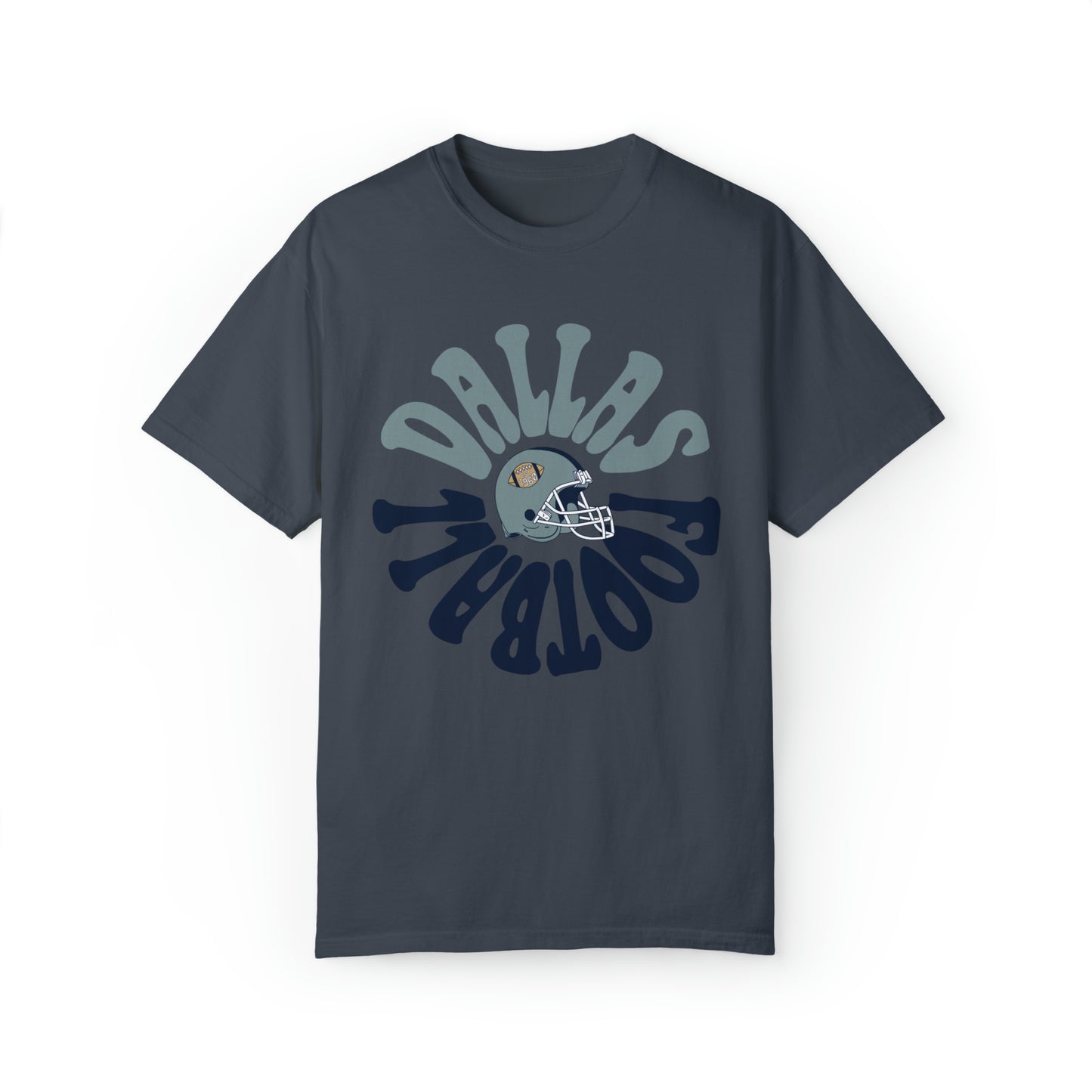 Comfort Colors Throwback Dallas Cowboys NFL Football Tee - Short Sleeve T-Shirt Unisex Men's Women's Oversized Apparel - Design 2