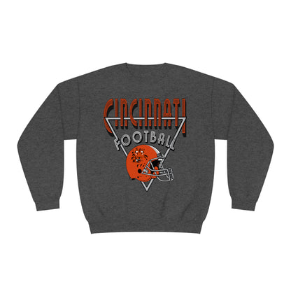 Vintage Cincinnati Bengals Crewneck Sweatshirt - 90's NFL Football Hoodie - Men's & Women's 90's Oversized DARK GRAY