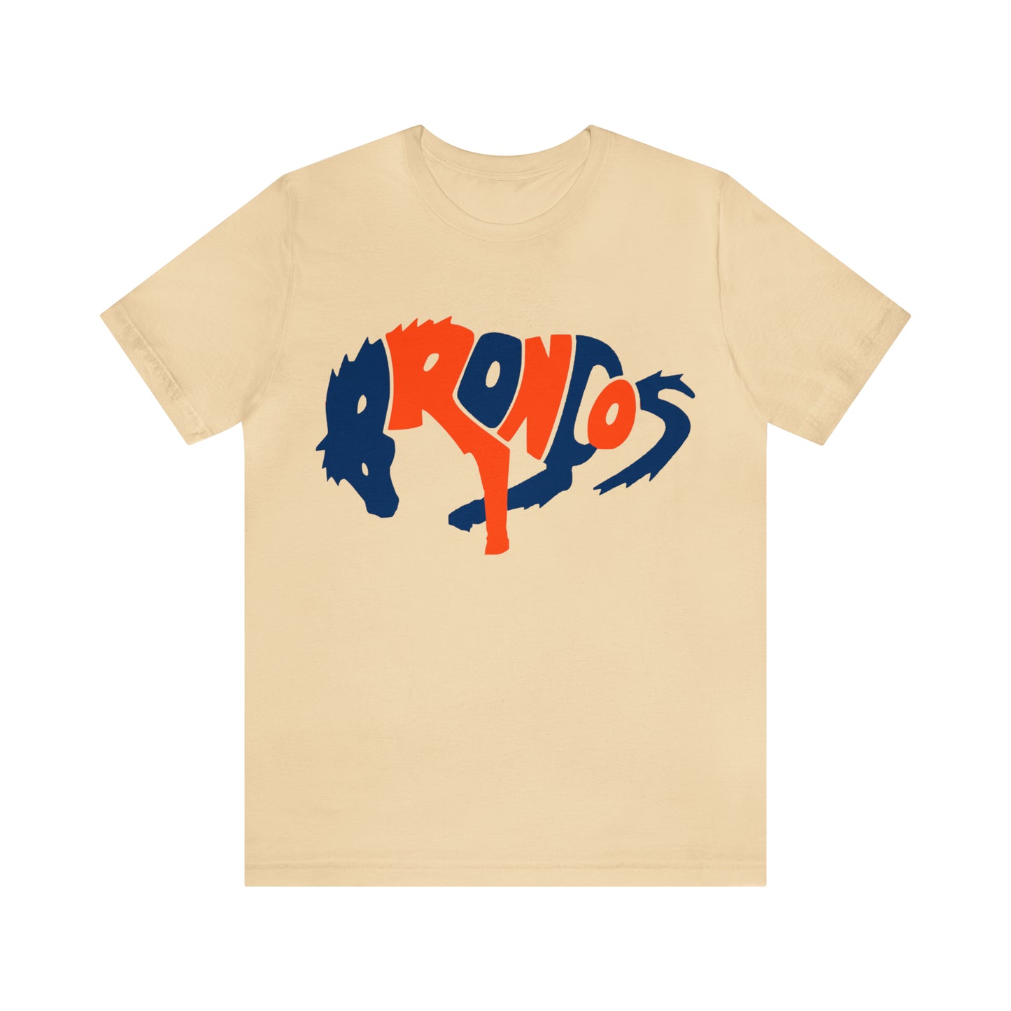 Retro Denver Broncos Tee - Vintage Colorado Football Style Short Sleeve T-Shirt - Men's & Women's - Design 3