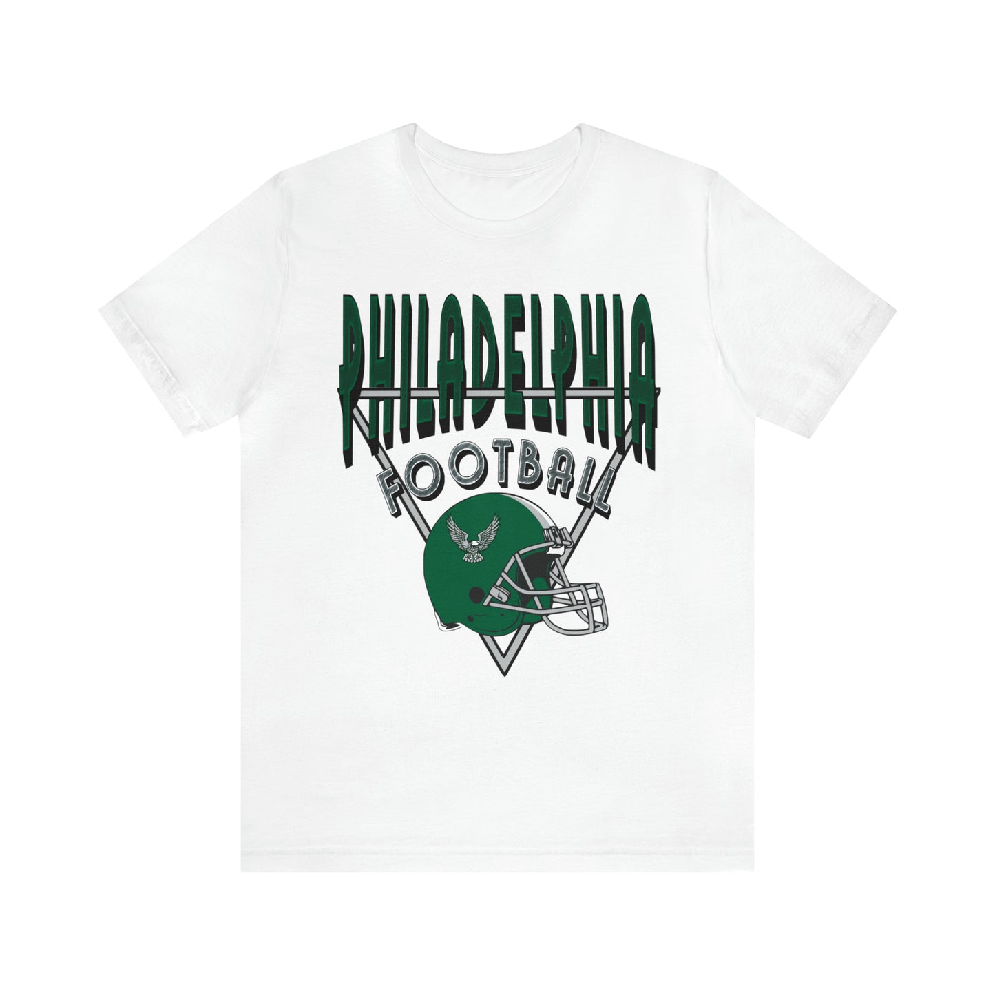 Throwback Vintage Philadelphia Eagles Tee - 90's Short Sleeve T-Shirt - NFL Football Men's & Women's Apparel - Design 3
