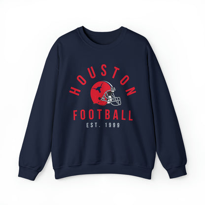 Vintage Houston Texans Crewneck - Vintage Style Football Sweatshirt - Men's Women's Unisex Apparel - Design 1