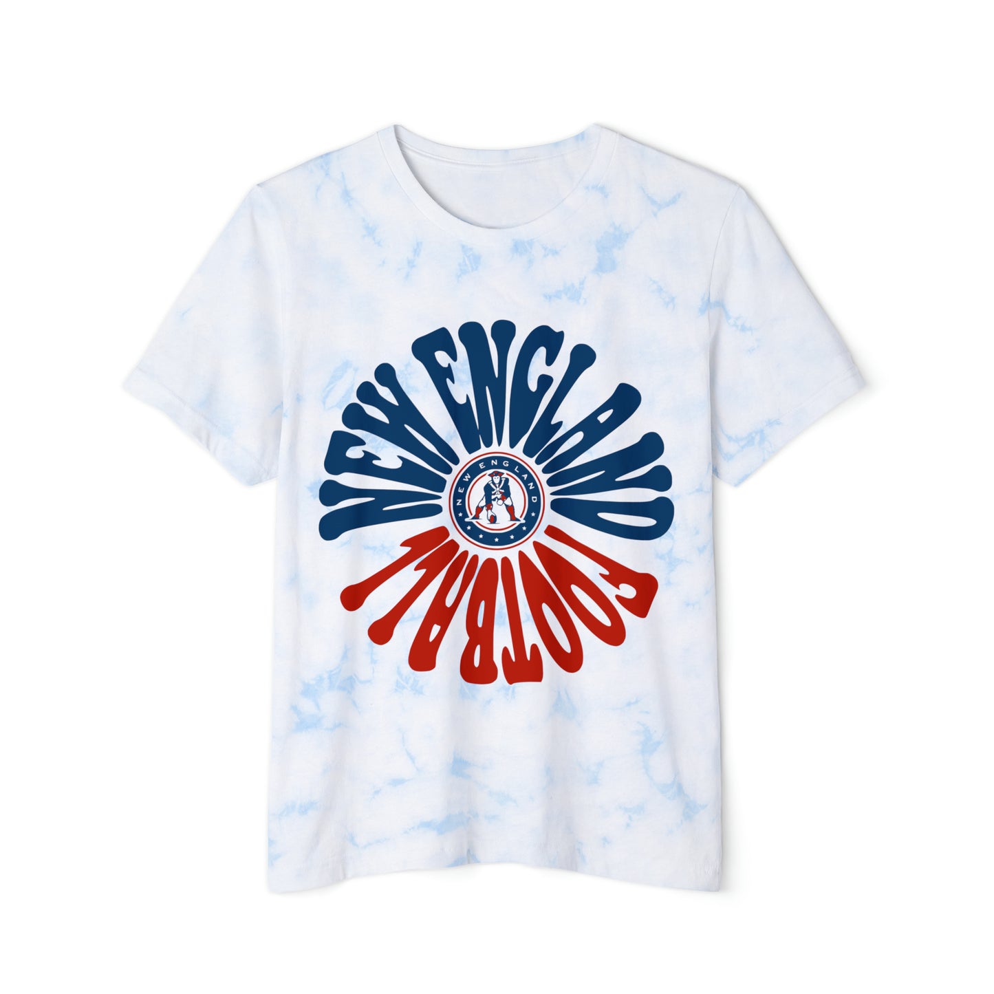Tie Dye Retro New England Patriots Sweatshirt - Vintage Style Football Crewneck - Men's & Women's Football Apparel