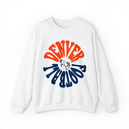 Retro Denver Broncos Crewneck Sweatshirt - Vintage Colorado Football Style Apparel - Men's & Women's Unisex Sizing