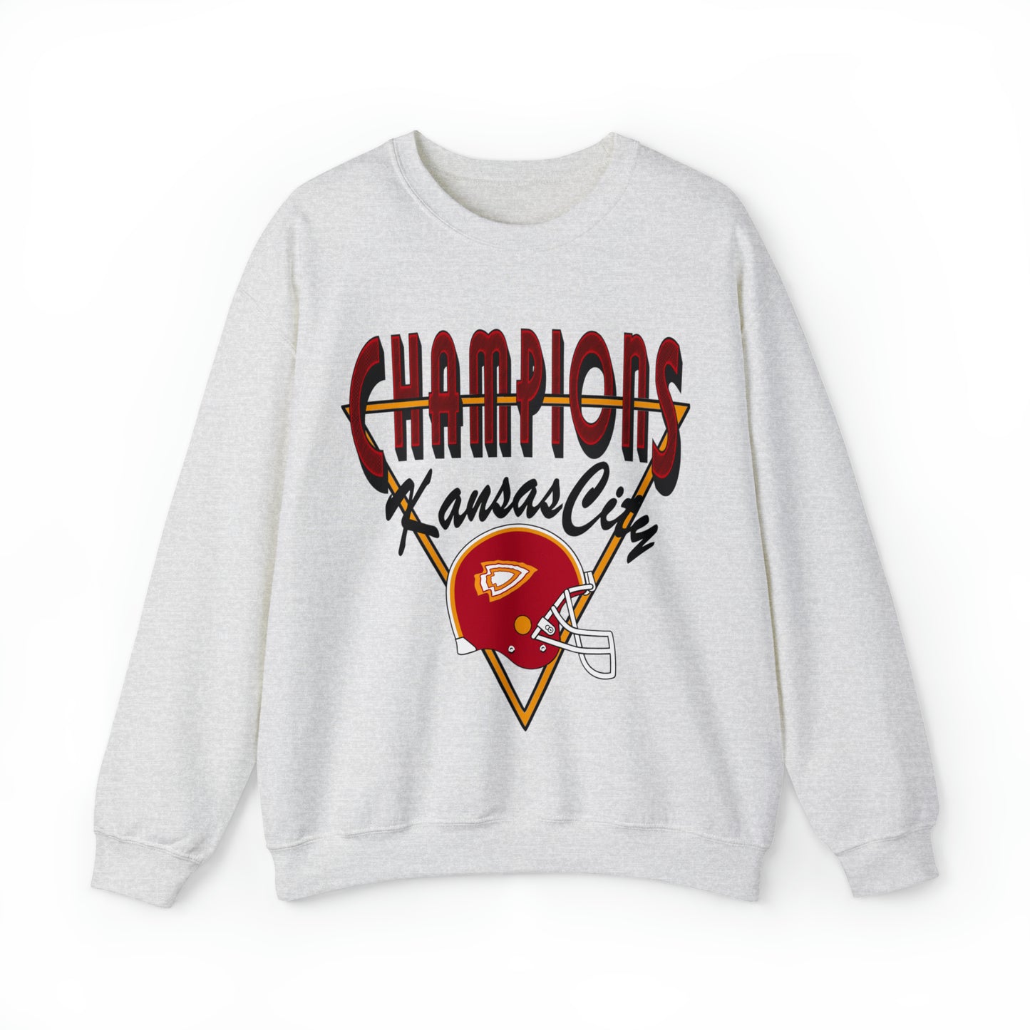 Vintage Kansas City Chiefs Champion Crewneck - Retro NFL Football Unisex Sweatshirt - Men's & Women's Oversized Apparel - Design 4