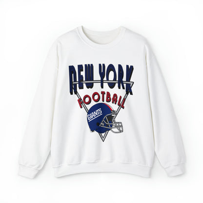 Throwback New York Giants Football Sweatshirt - Vintage Style Football Crewneck - Men's & Women's Football Apparel