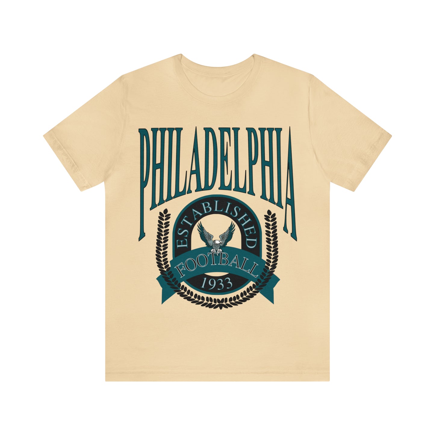 Throwback Vintage Philadelphia Eagles Tee - 90's Short Sleeve T-Shirt - NFL Football Men's & Women's Apparel - Design 1