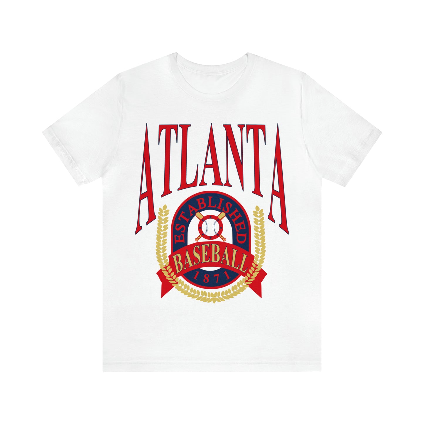 90's Atlanta Baseball Soft T-Shirt - Retro Unisex Short Sleeve Tee
