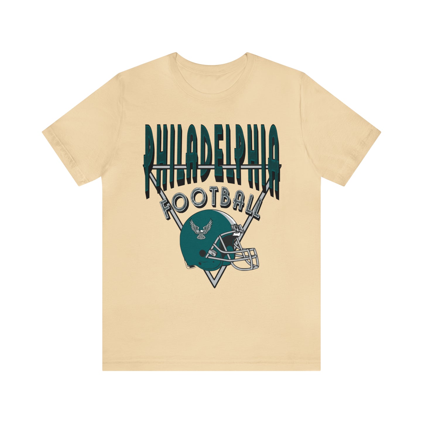 Teal Vintage Philadelphia Eagles Tee - 90's Short Sleeve T-Shirt - NFL Football Men's & Women's Apparel - Design 3