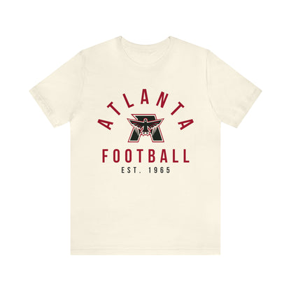 Vintage Atlanta Falcons Short Sleeve T-Shirt - Retro Unisex Football Tee - Men's & Women's - Design 4 beige