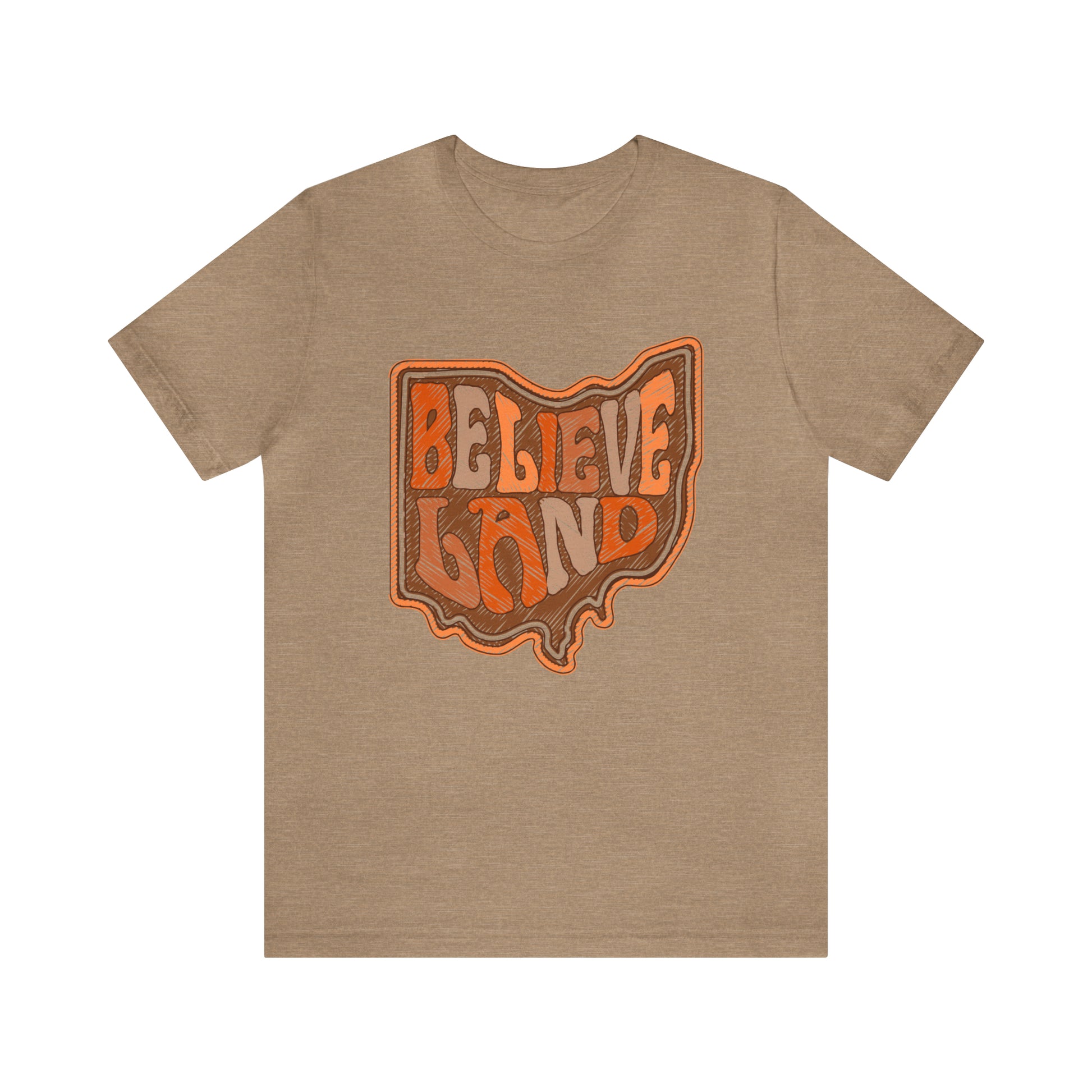  Cleveland Browns Short Sleeve T-Shirt - Browns Believeland NFL Football Tee - Men's Women's Oversized Tee - Design 6