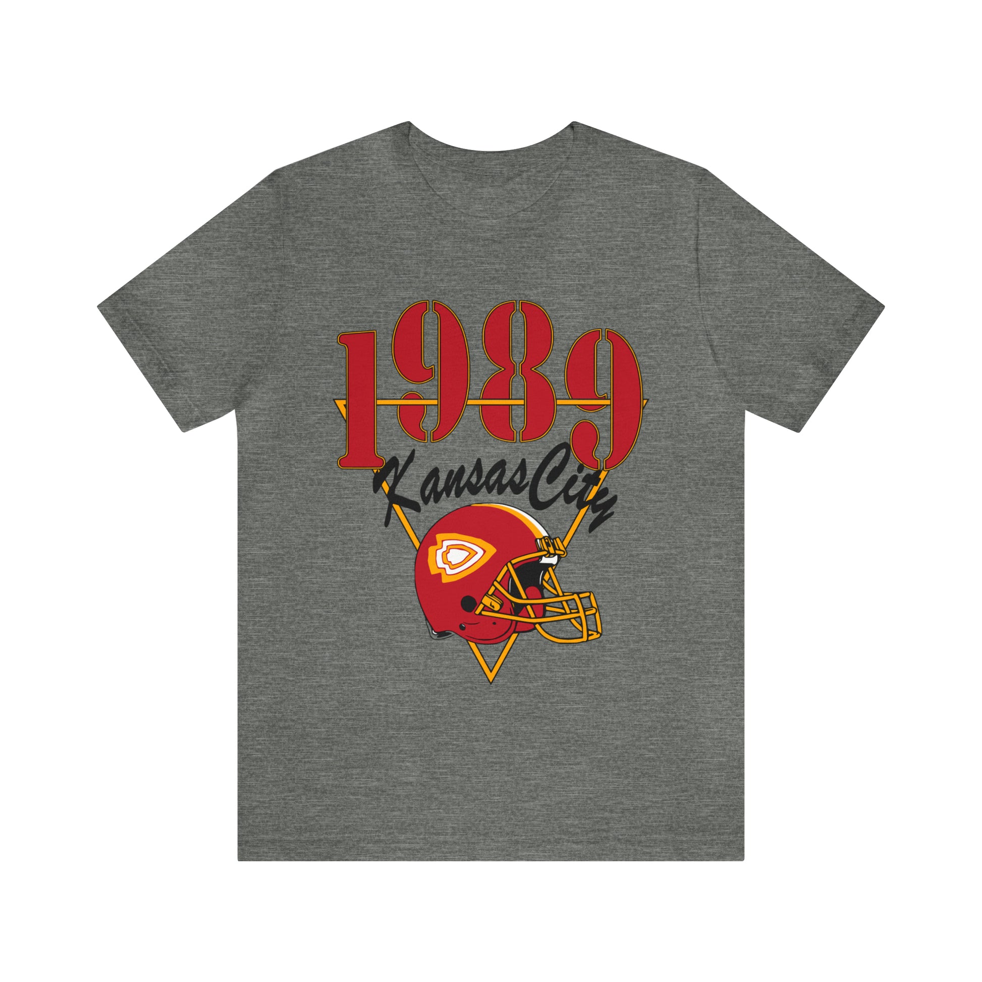 1989 Kansas City Chiefs Football Short Sleeve T-Shirt - Vintage Retro Arrowhead Style - 1989 Version Chiefs Taylor Swift