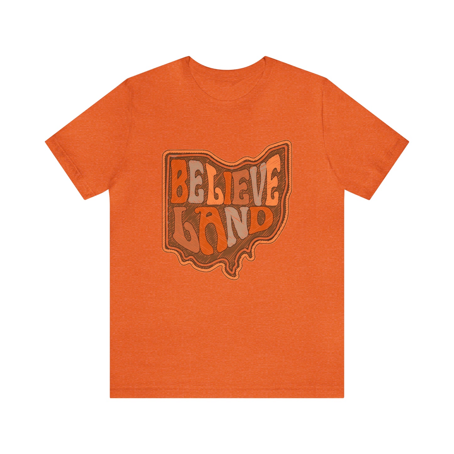  Cleveland Browns Short Sleeve T-Shirt - Browns Believeland NFL Football Tee - Men's Women's Oversized Tee - Design 6