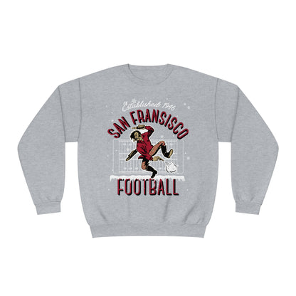 Christmas San Francisco 49ERS Crewneck Sweatshirt - Vintage Winter Holiday NFL Football Sweatshirt - Men's Women's Hoodie