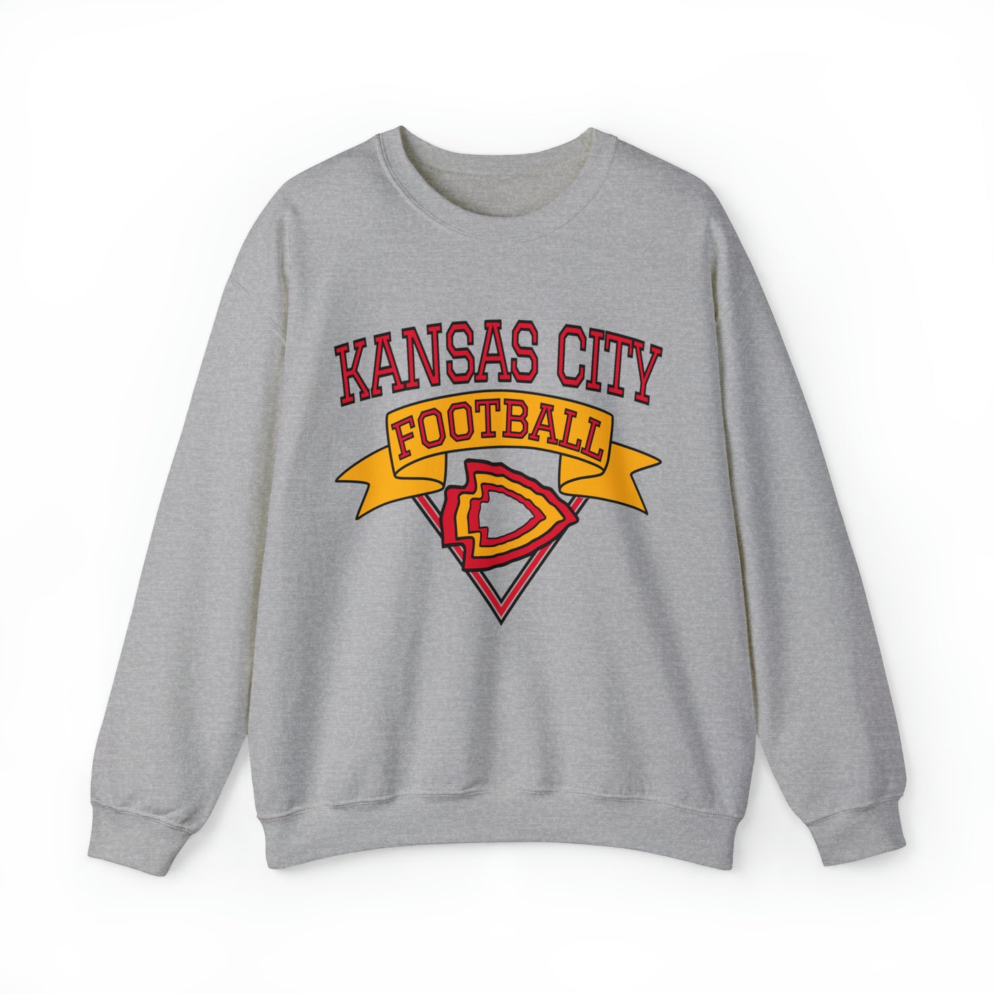 Vintage Kansas City Chiefs Crewneck Sweatshirt - 90's NFL Football Hoodie - Retro Travis Kelce Arrowhead Style - Design 3