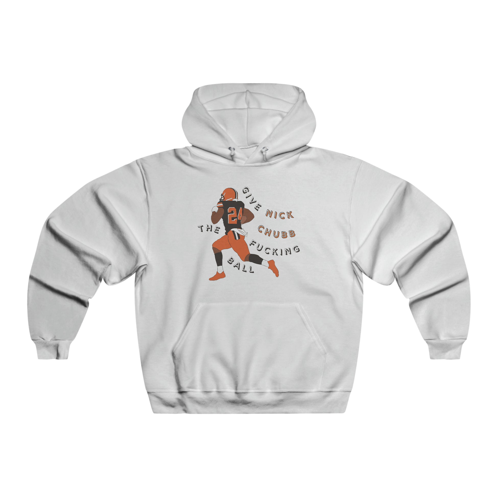 Nick Chubb Hoodie - Cleveland Browns Sweatshirt - Vintage Oversized Browns Crewneck - NFL Football Sweatshirt