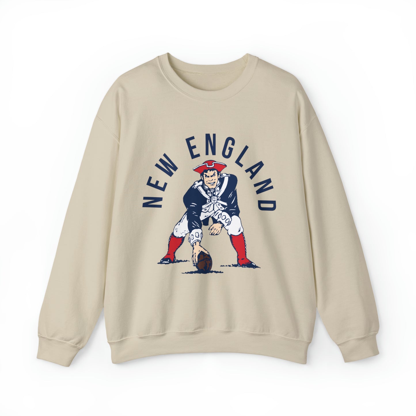 Throwback New England Patriots Sweatshirt - Vintage Style Football Crewneck - Men's & Women's Football Apparel