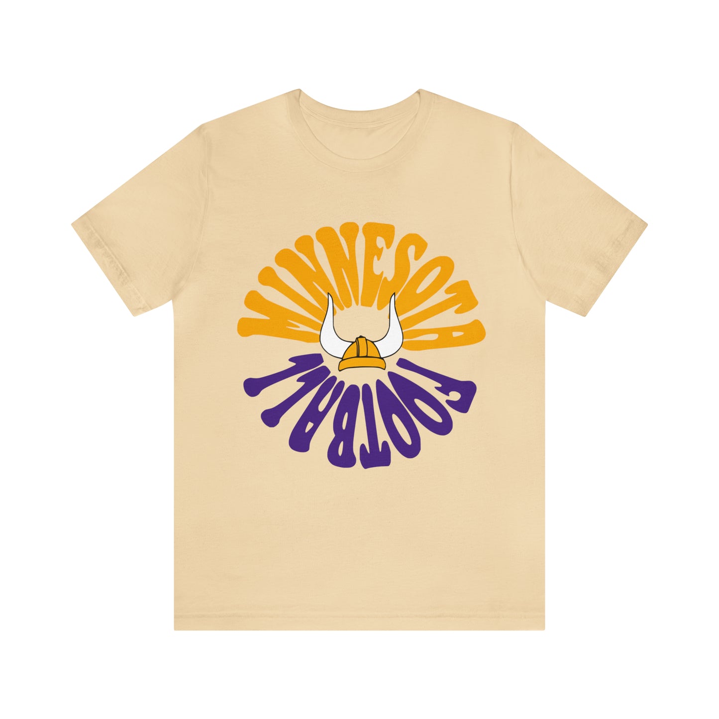 Hippy Retro Minnesota Vikings Tee - 90's Short Sleeve T-Shirt - NFL Football Men's & Women's Apparel - Design 2