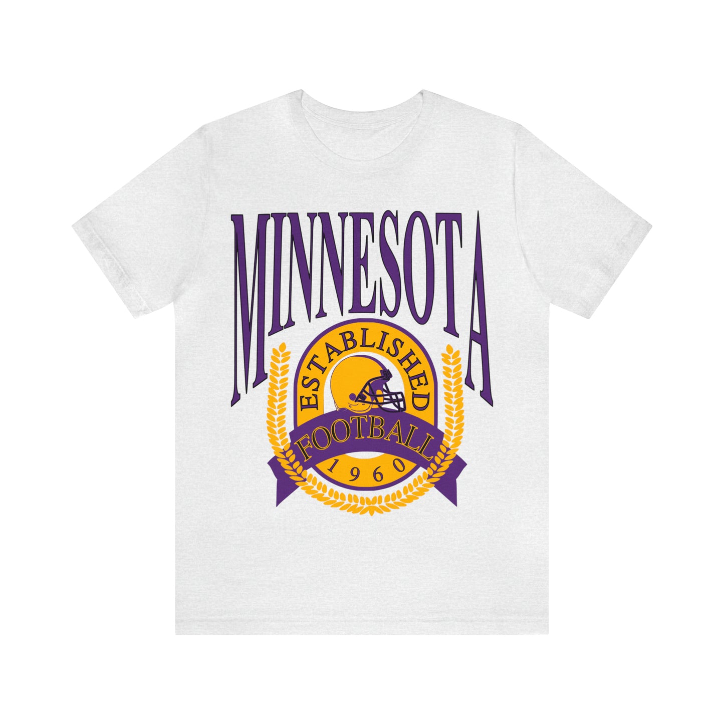 Throwback Vintage Minnesota Vikings Tee - 90's Short Sleeve T-Shirt - NFL Football Men's & Women's Apparel - Design 1