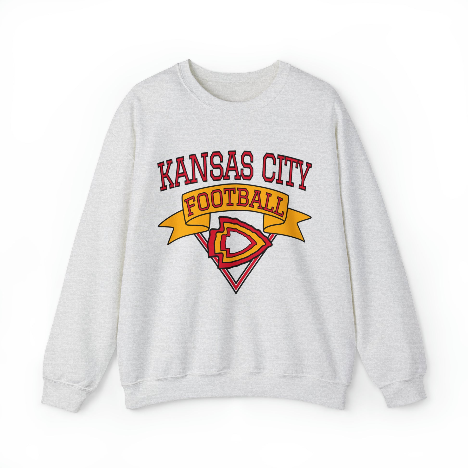 Vintage Kansas City Chiefs Crewneck Sweatshirt - 90's NFL Football Hoodie - Retro Travis Kelce Arrowhead Style - Design 3