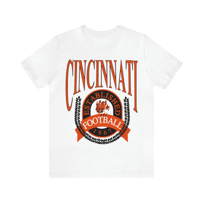 Cincinnati Bengals T-Shirt - Vintage Short Sleeve Bengals Tee - NFL Football Oversized Unisex, Men's & Women's Apparel - Design 1