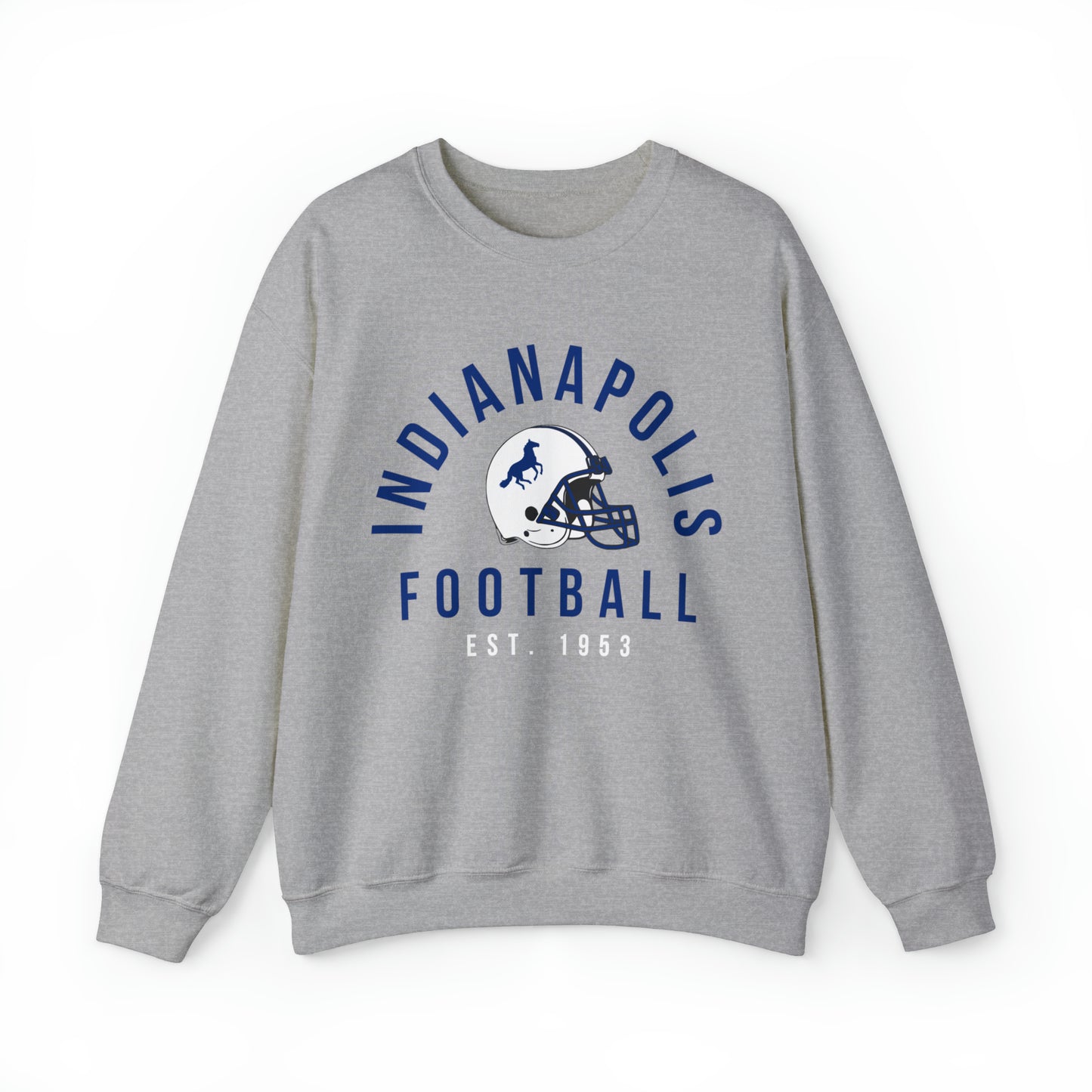 Vintage Indianapolis Colts Crewneck Sweatshirt - Retro Style Football Apparel - Men's & Women's - Design 2