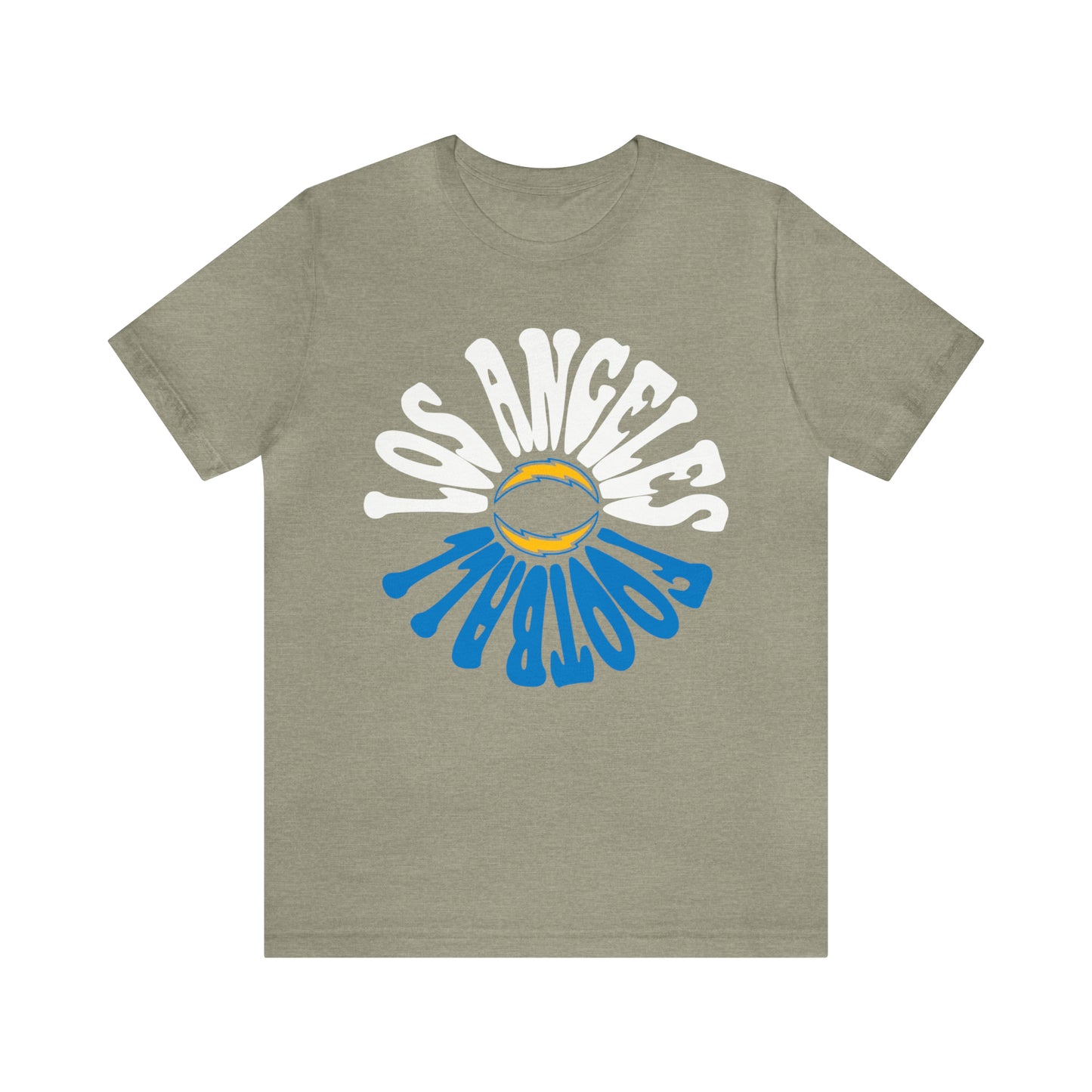 Retro Los Angeles Chargers T-Shirt - Vintage L.A. Football Short Sleeve Tee Oversized Style Apparel - Design 2