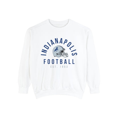 Comfort Colors Vintage Indianapolis Colts Crewneck Sweatshirt - Retro Style Football Apparel - Men's & Women's - Design 2