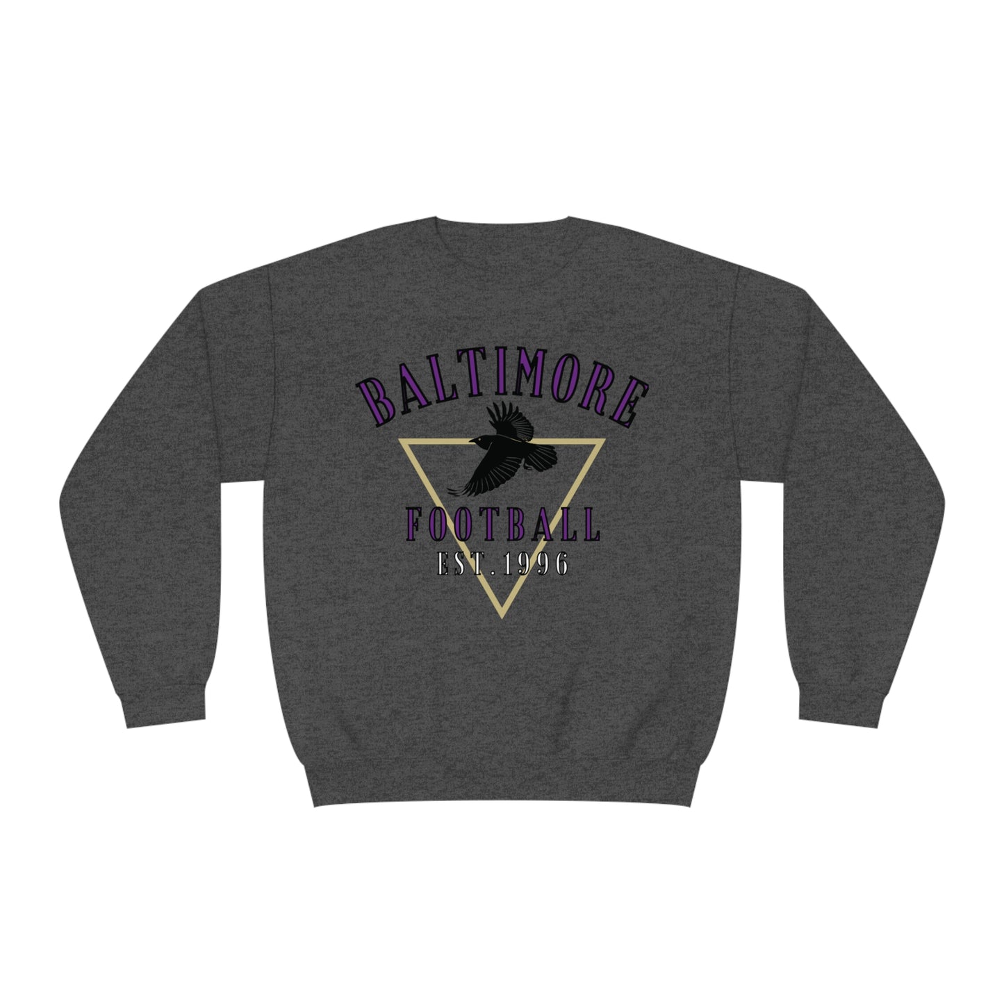 Vintage Baltimore Ravens Crewneck Sweatshirt  - NFL Football Hoodie - Retro Sweatshirt Oversized Game Day Apparel - Design 3