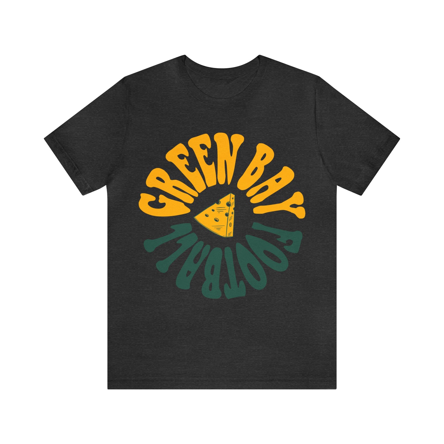 Hippy Green Bay Packers Retro Tee - Vintage Style T-Shirt - Wisconsin Cheese Head - Design 2