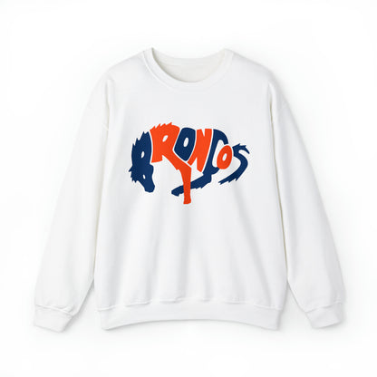 Retro Denver Broncos Crewneck Sweatshirt - Vintage Football - Men's & Women's Unisex Sizing - Design 3
