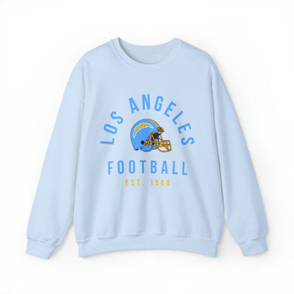 Vintage Los Angeles Chargers Crewneck Sweatshirt - Vintage California Football Sheep Style Apparel - Design 3