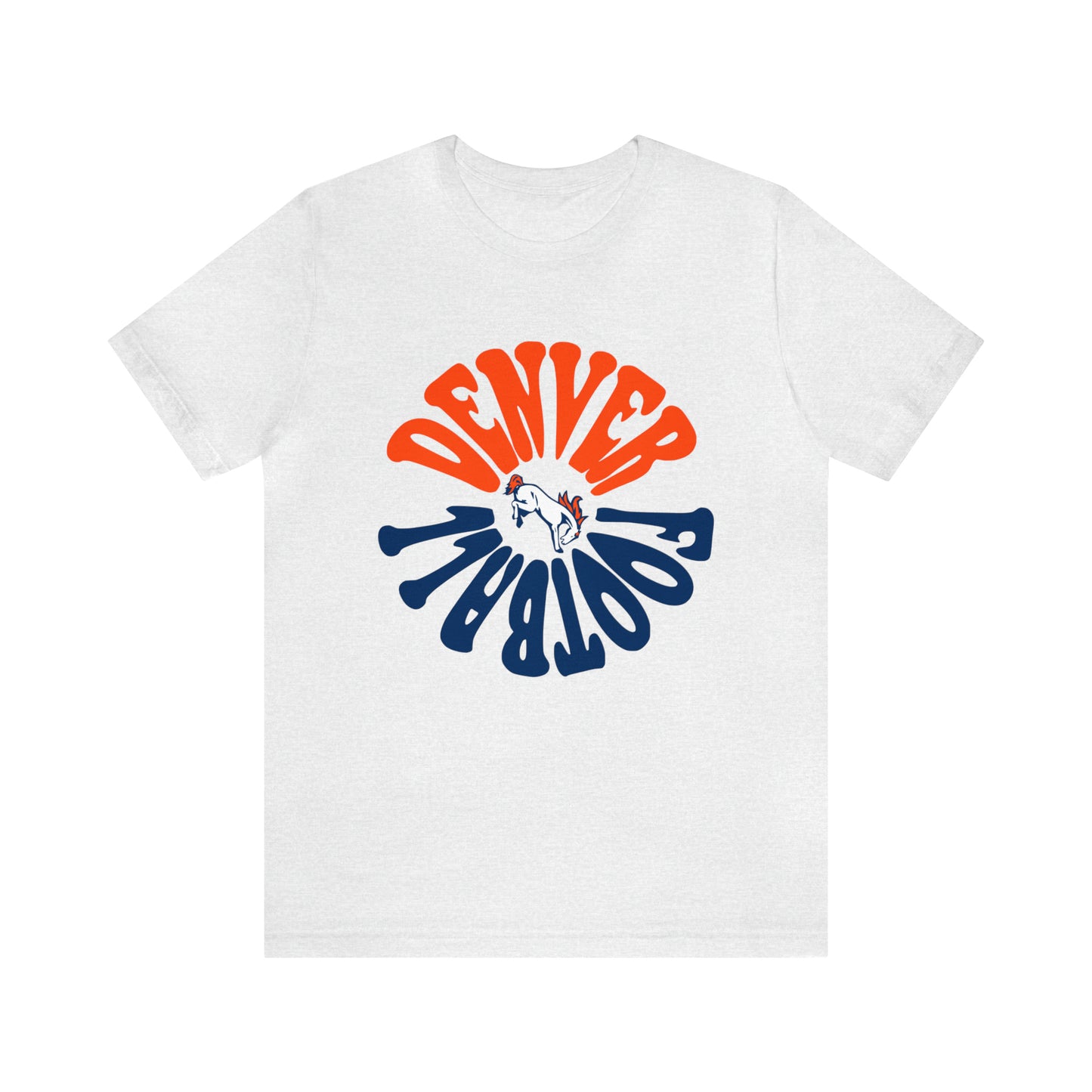 Retro Denver Broncos Tee - Vintage Colorado Football Style Short Sleeve T-Shirt Apparel - Men's & Women's Unisex Sizing