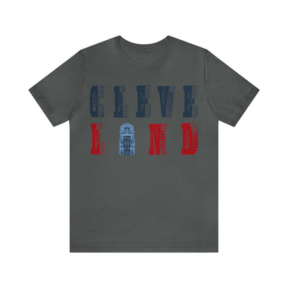 Vintage Cleveland Baseball Letters Tee Retro Short Sleeve Unisex T-Shirt