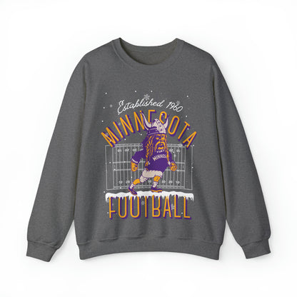 Minnesota Vikings Christmas Crewneck Sweatshirt - Holiday NFL Football Hoodie SKOL Mascot - Winter Men's & Women's Apparel
