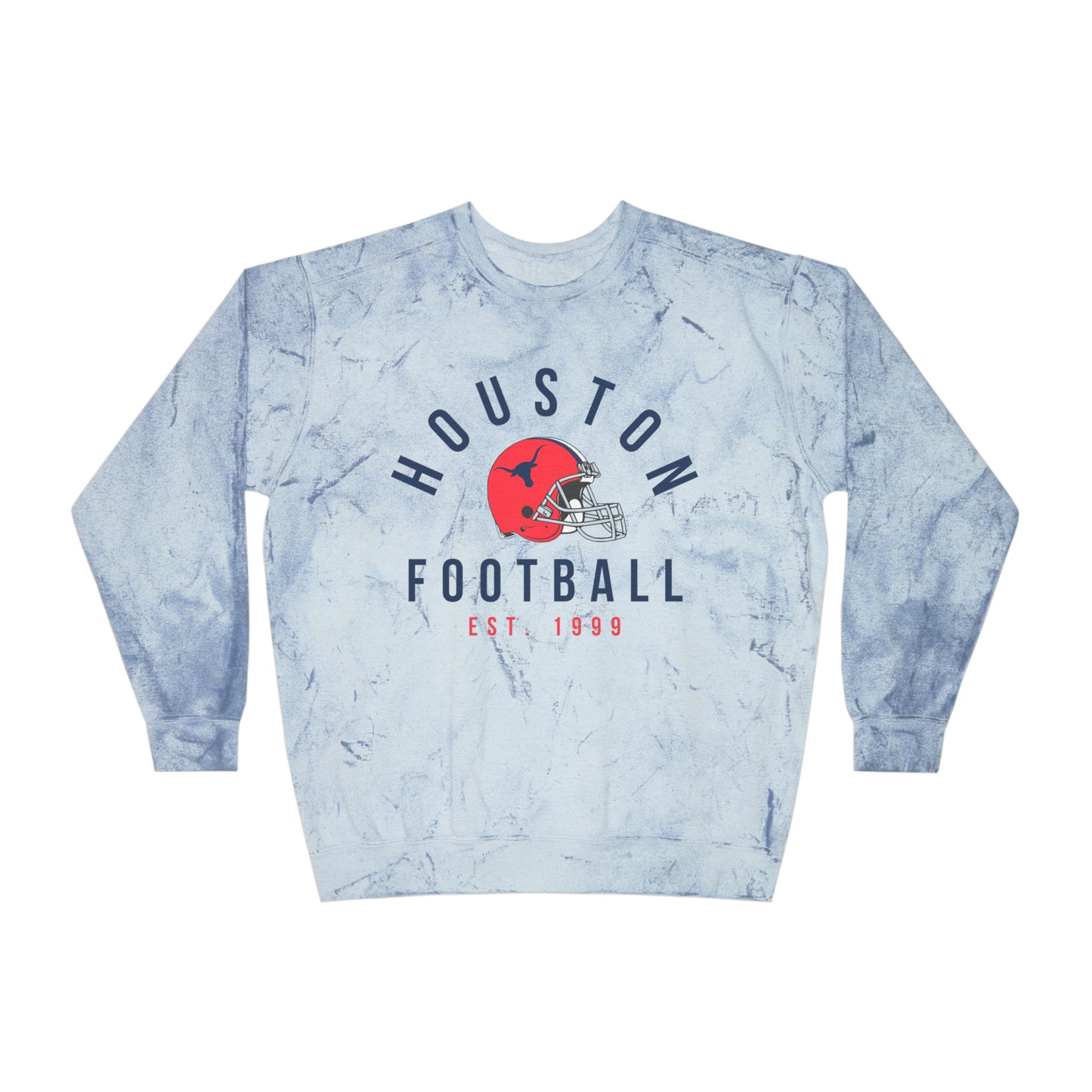 Tie Dye Vintage Comfort Colors Houston Texans - Retro Houston Football Short Sleeve Shirt - Men's Women's - Design 1