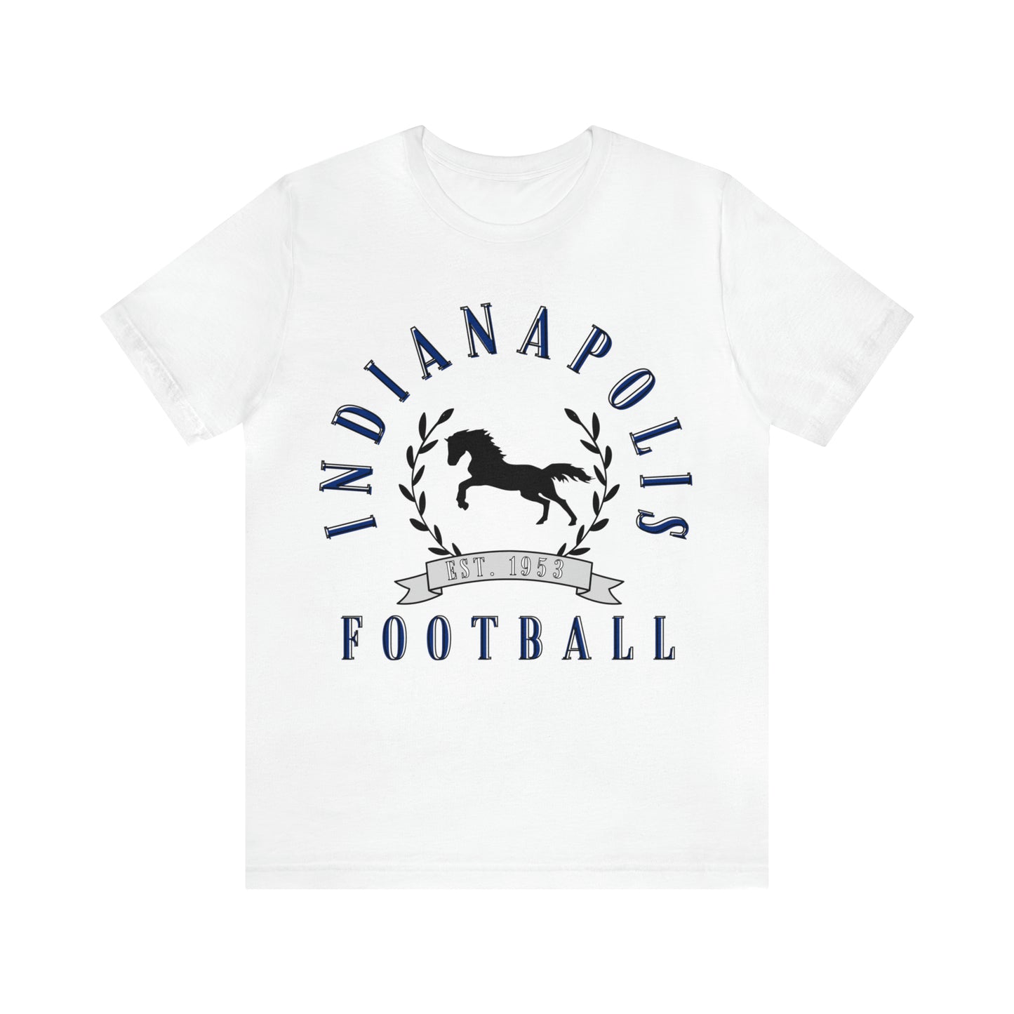 Vintage Indianapolis Colts Short Sleeve T-Shirt - Retro Style Football Tee - Men's & Women's - Design 1